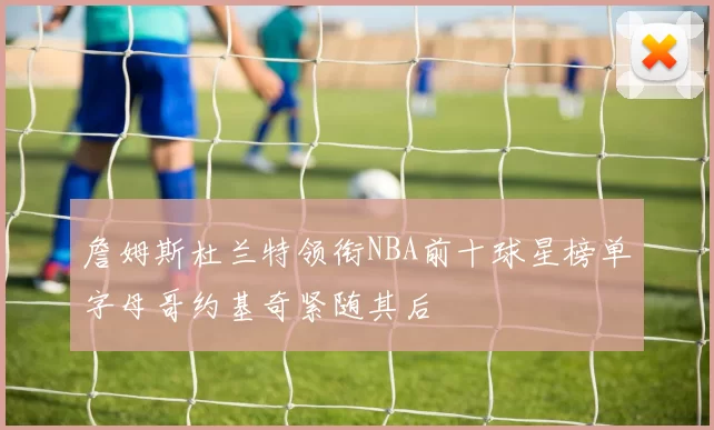 詹姆斯杜兰特领衔NBA前十球星榜单字母哥约基奇紧随其后