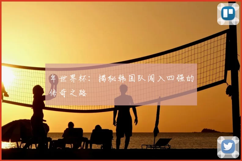 年世界杯：揭秘韩国队闯入四强的传奇之路