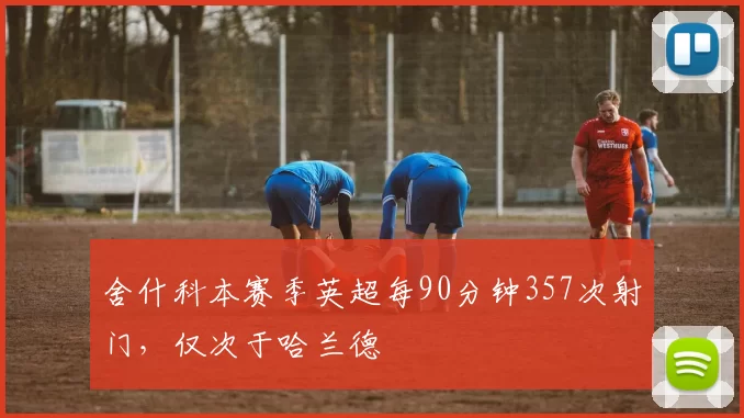 舍什科本赛季英超每90分钟357次射门,仅次于哈兰德