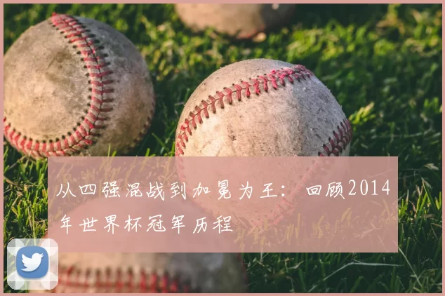 从四强混战到加冕为王:回顾2014年世界杯冠军历程