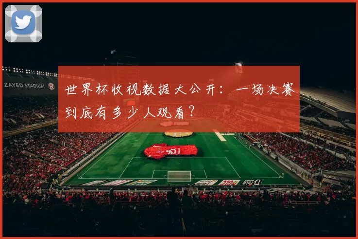 世界杯收视数据大公开:一场决赛到底有多少人观看?